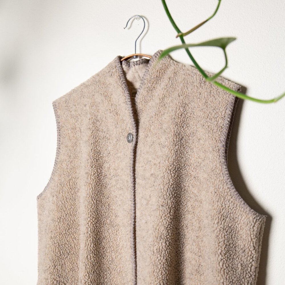 Long Fleece Vest, L
